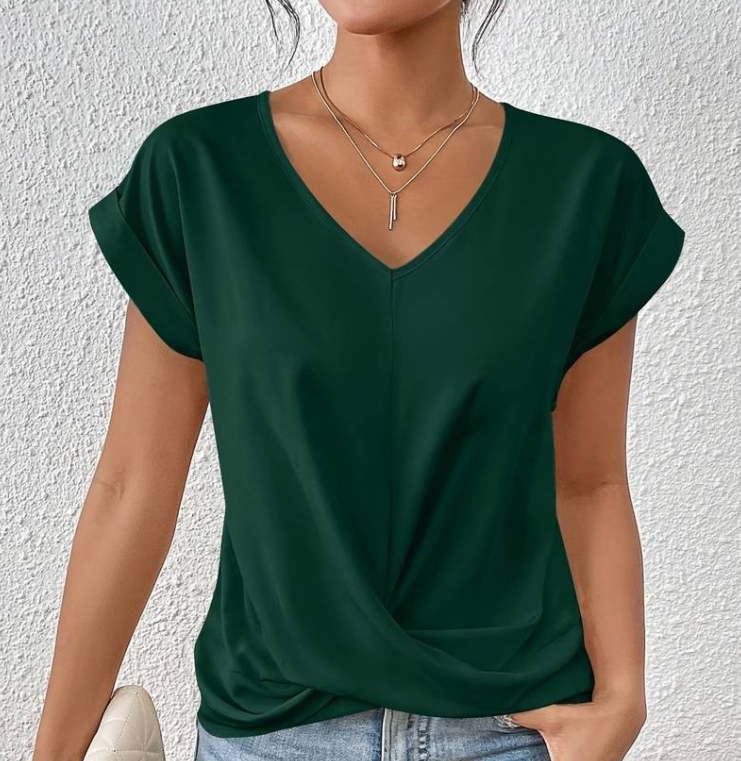 Marine - DAMEN V-AUSSCHNITT SHIRT