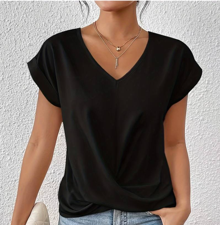 Marine - DAMEN V-AUSSCHNITT SHIRT