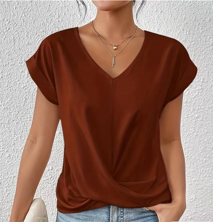 Marine - DAMEN V-AUSSCHNITT SHIRT