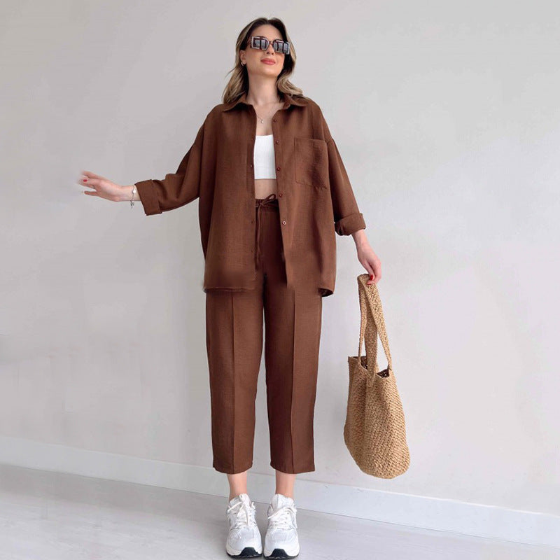 Carla™ Leinen Zweiteiliges Set