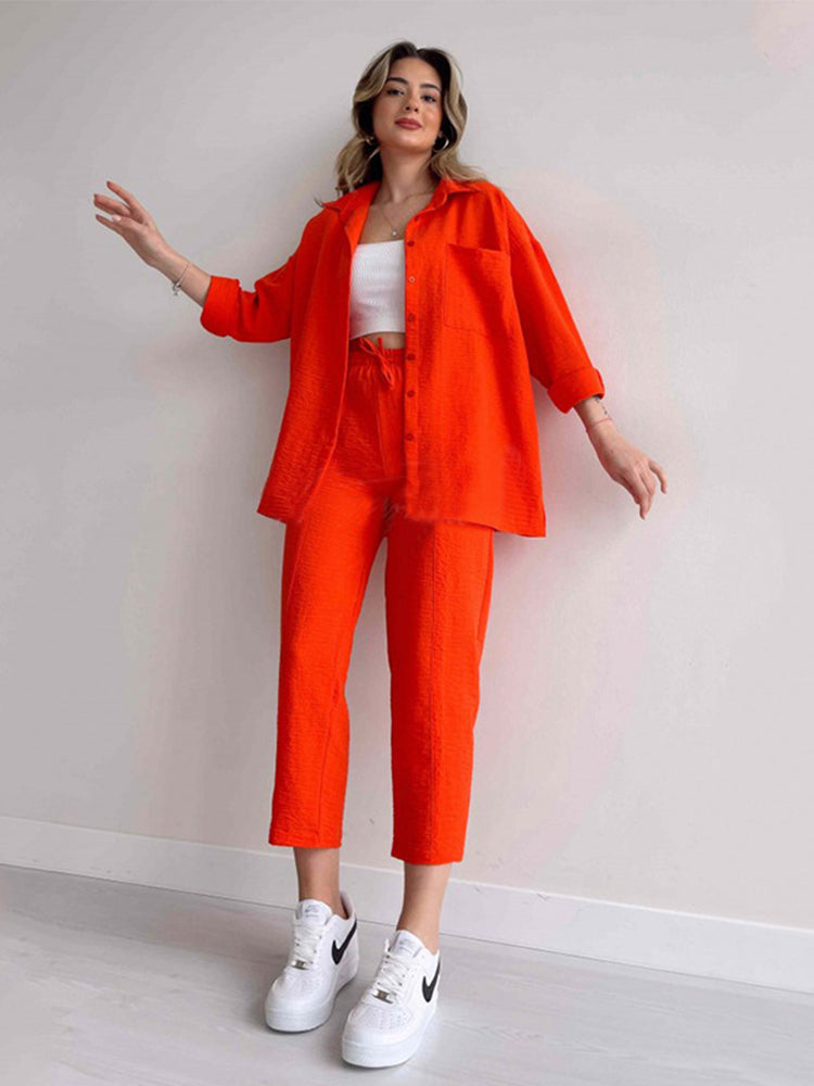 Carla™ Leinen Zweiteiliges Set