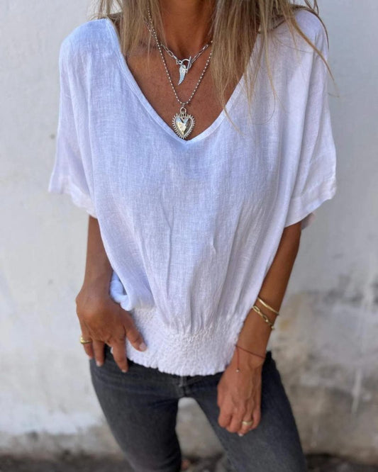 Muse - V-Ausschnitt Boho T-Shirt