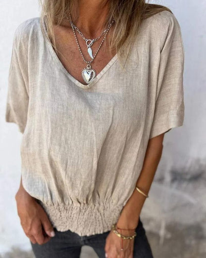 Muse - V-Ausschnitt Boho T-Shirt