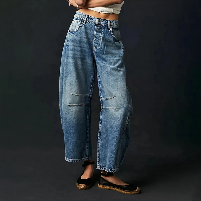 Emma | Stilvolle Weite-Hosen Jeans