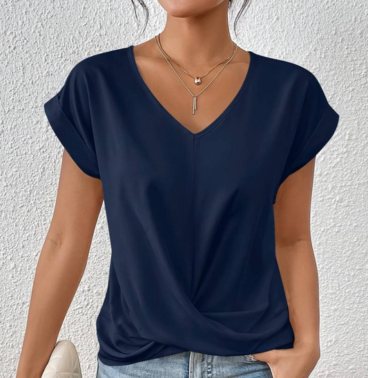 Marine - DAMEN V-AUSSCHNITT SHIRT