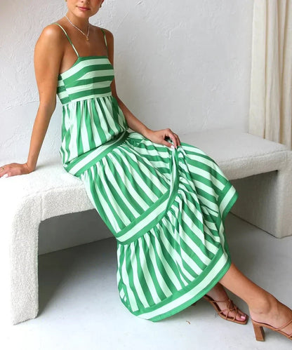 Olivia | Gestreiftes Musterkleid