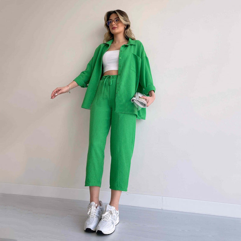 Carla™ Leinen Zweiteiliges Set