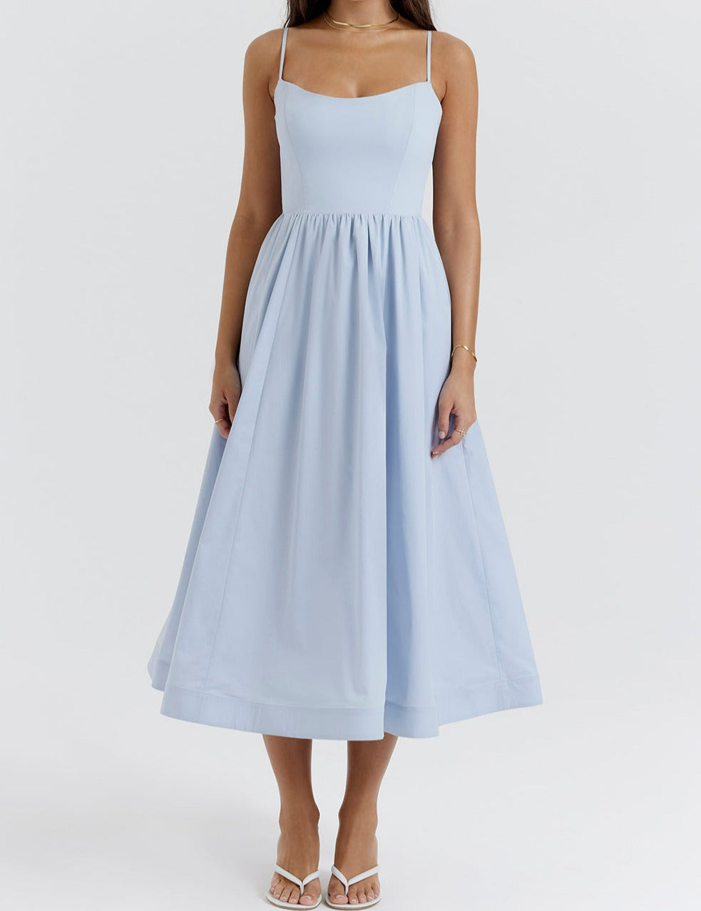 Isabella-Elegantes ärmelloses Kleid