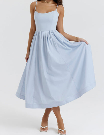 Isabella-Elegantes ärmelloses Kleid