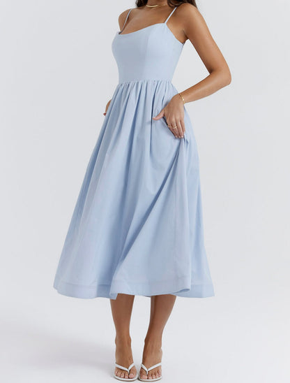 Isabella-Elegantes ärmelloses Kleid