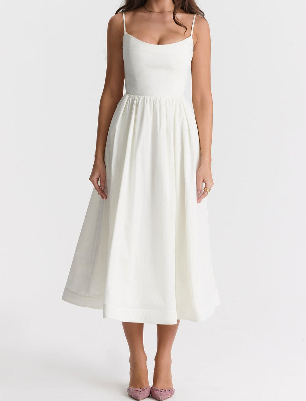 Isabella-Elegantes ärmelloses Kleid