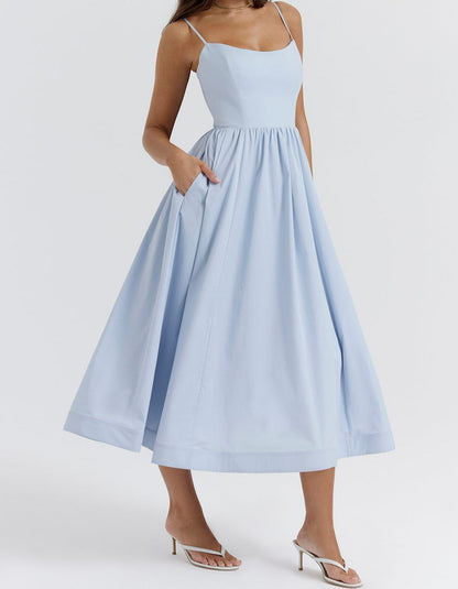 Isabella-Elegantes ärmelloses Kleid