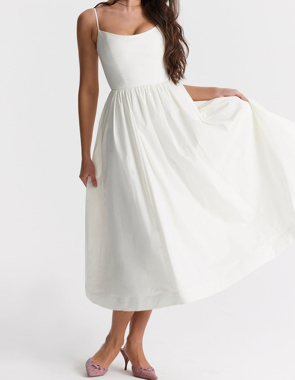 Isabella-Elegantes ärmelloses Kleid