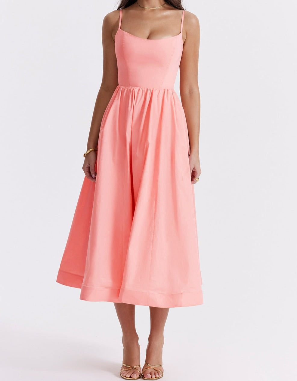 Isabella-Elegantes ärmelloses Kleid