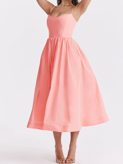 Isabella-Elegantes ärmelloses Kleid