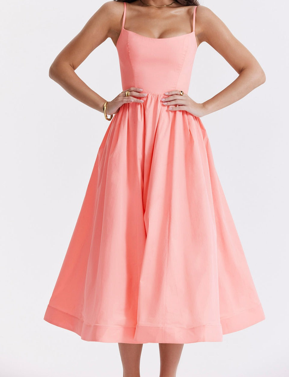 Isabella-Elegantes ärmelloses Kleid