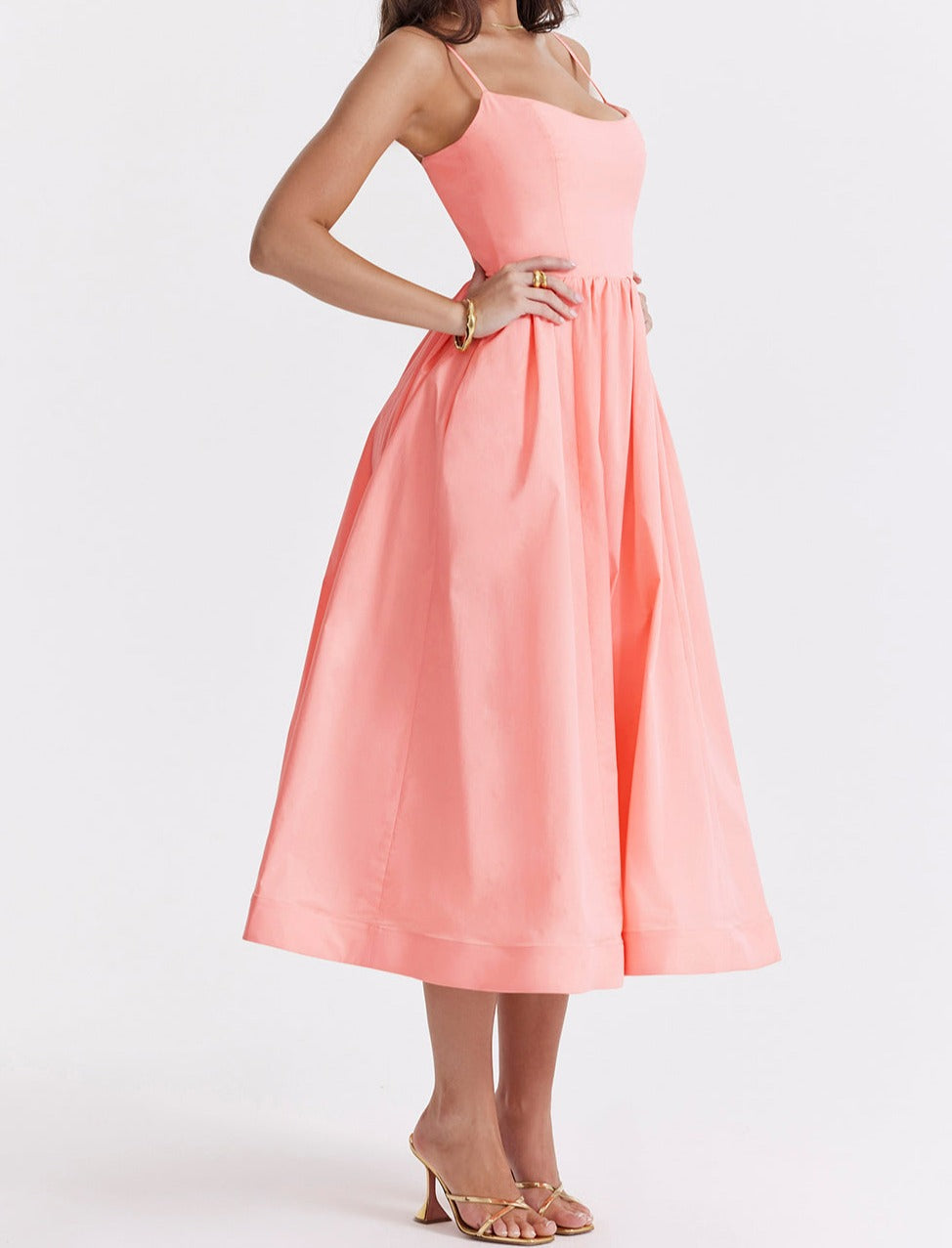 Isabella-Elegantes ärmelloses Kleid