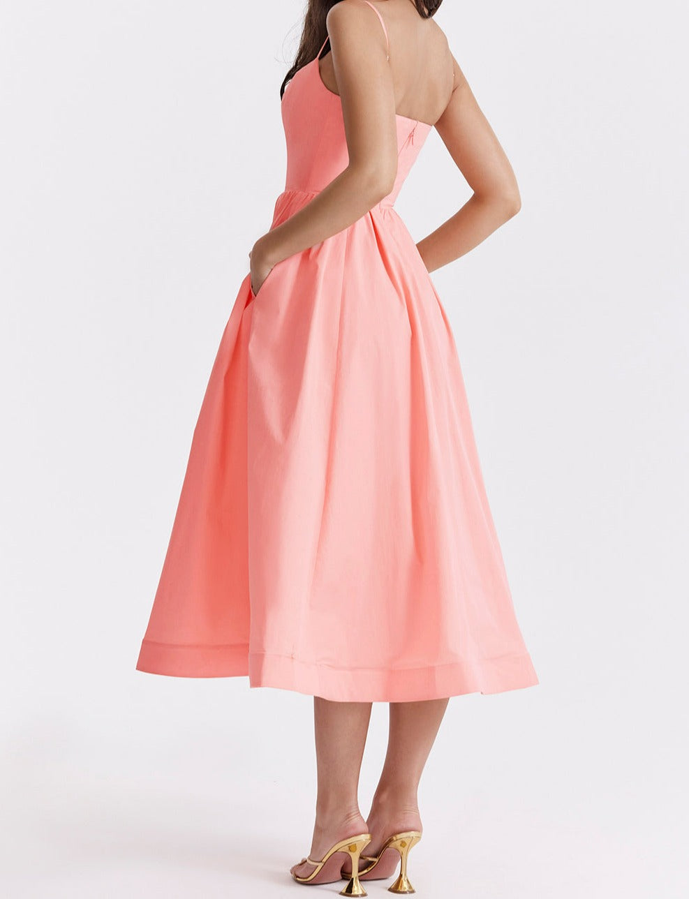 Isabella-Elegantes ärmelloses Kleid